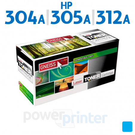 Tóner HP 304A|305A|312A C (CC531A|CE411A|CF381A) cian alternativo GNEISS