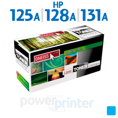 Tóner HP 125A|128A|131A C (CB541A|CE321A|CF211A) cian alternativo GNEISS