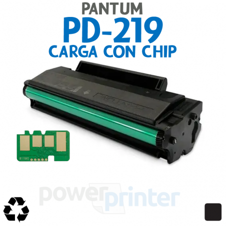 Carga de Tóner Pantum PD-219 (PD-219) negro