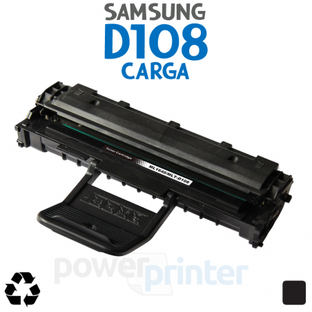 Carga de Tóner Samsung D108 (MLT-D108) negro