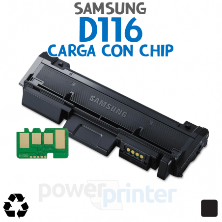 Carga de Tóner Samsung D116 (MLT-D116) negro