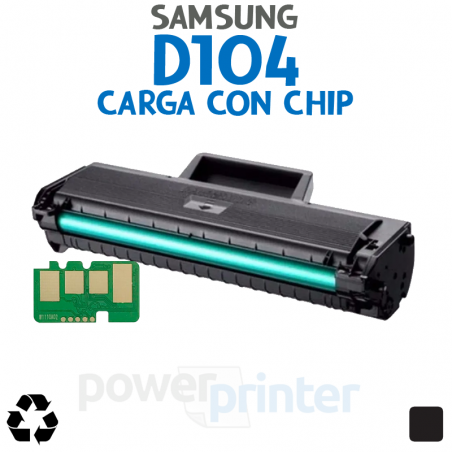Carga de Tóner Samsung D104 (MLT-D104) negro
