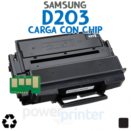 Carga de Tóner Samsung D203 (MLT-D203) negro