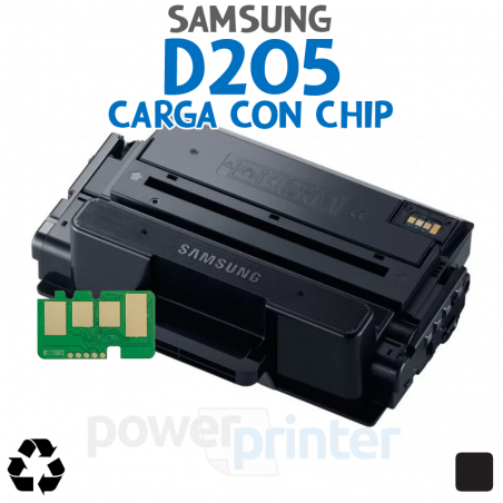 Carga de Tóner Samsung D205 (MLT-D205) negro