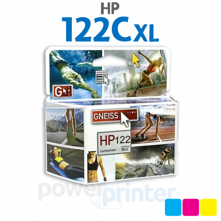 Cartucho de Tinta HP 122C XL (CH564HL) color alternativo GNEISS