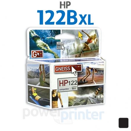 Cartucho de Tinta HP 122B XL (CH563HL) negro alternativo GNEISS