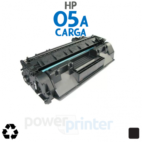 Carga de Tóner HP 05A (CE505A) negro