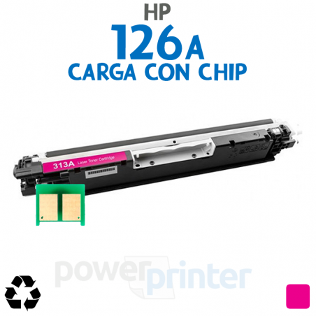 Carga de Tóner HP 126AM (CE313A) magenta