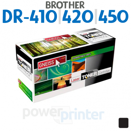 Unidad de imagen Brother DR-410|DR-420|DR-450 (DR410|DR420|DR450) negro alternativo GNEISS (DRUM)