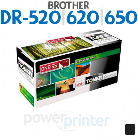 Unidad de imagen Brother DR-520|DR-620|DR-650 (DR520|DR620|DR650) negro alternativo GNEISS (DRUM)