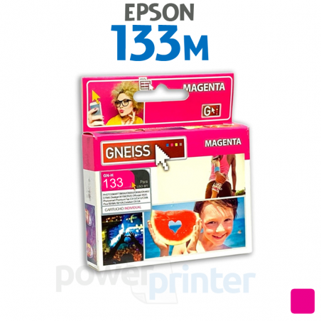 Cartucho de tinta Epson 133M (T133320) magenta alternativo GNEISS