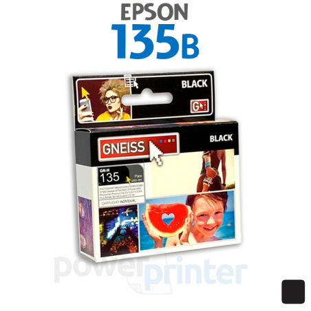Cartucho de tinta Epson 135B (T135120) negro alternativo GNEISS