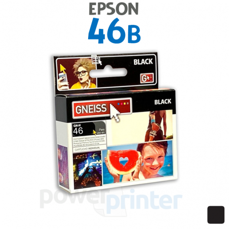 Cartucho de tinta Epson 46B (T046120) negro alternativo GNEISS