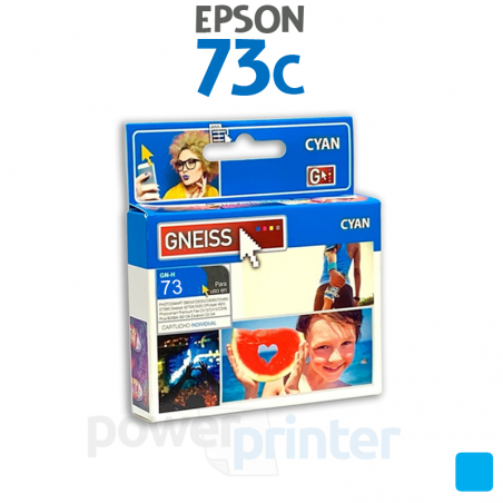 Cartucho de tinta Epson 73C (T073220) cian alternativo GNEISS