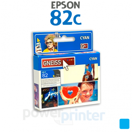 Cartucho de tinta Epson 82C (T082220) cian alternativo GNEISS