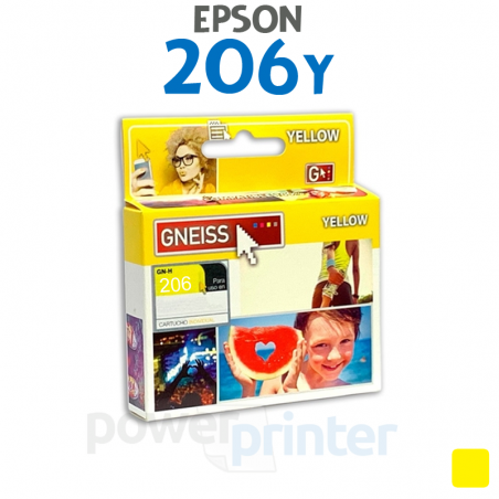 Cartucho de tinta Epson 206Y (T206420) amarillo alternativo GNEISS