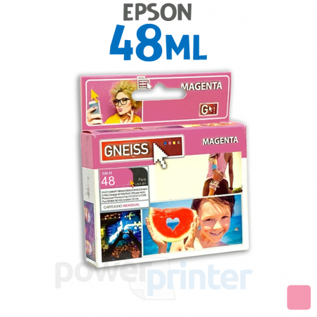 Cartucho de tinta Epson 48ML (T048620) magenta claro alternativo GNEISS