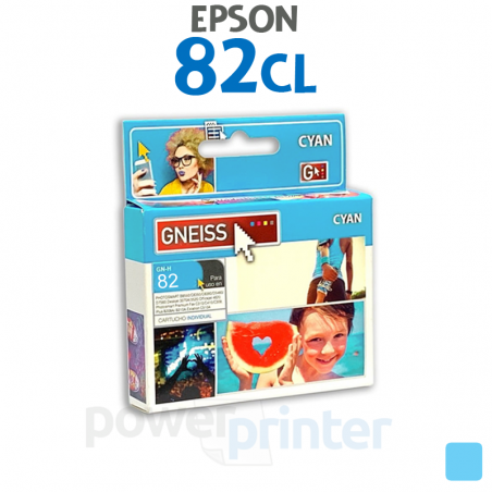 Cartucho de tinta Epson 82CL (T082520) cian claro alternativo GNEISS