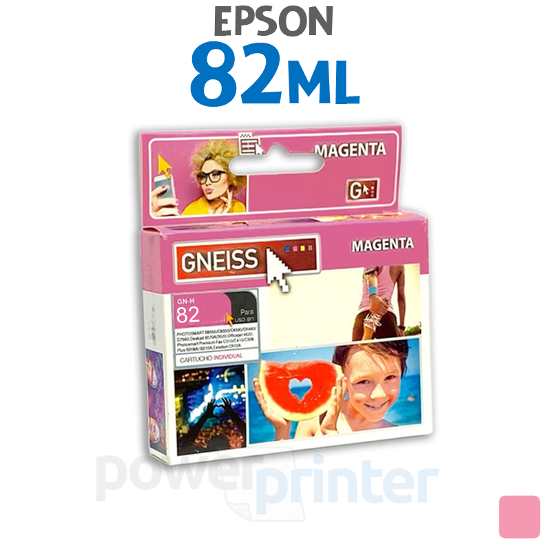 Cartucho de tinta Epson 82M (T082320) magenta alternativo GNEISS