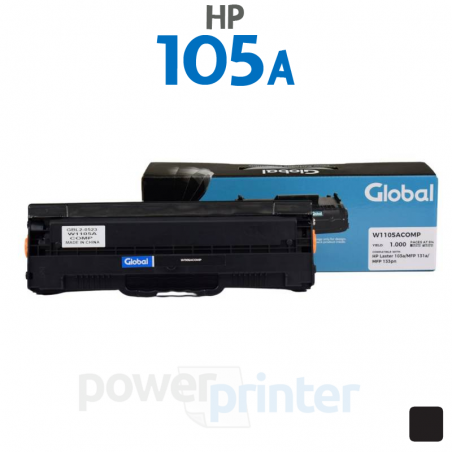 Tóner HP 105A (W1105A) negro alternativo GLOBAL