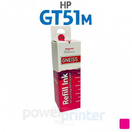 Botella de tinta HP GT52M (M0H55AL) magenta alternativa GNEISS