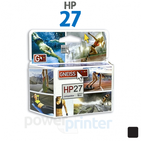 Cartucho de Tinta HP 27 (C8727A) negro alternativo GNEISS