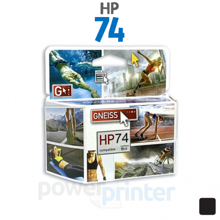 Cartucho de Tinta HP 74 XL (CB336) negro alternativo GNEISS