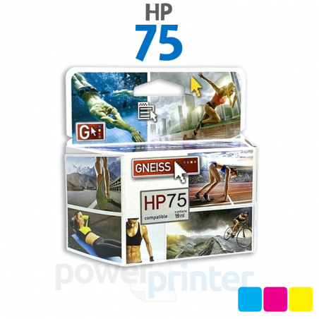 Cartucho de Tinta HP 75 XL (CB338) color alternativo GNEISS
