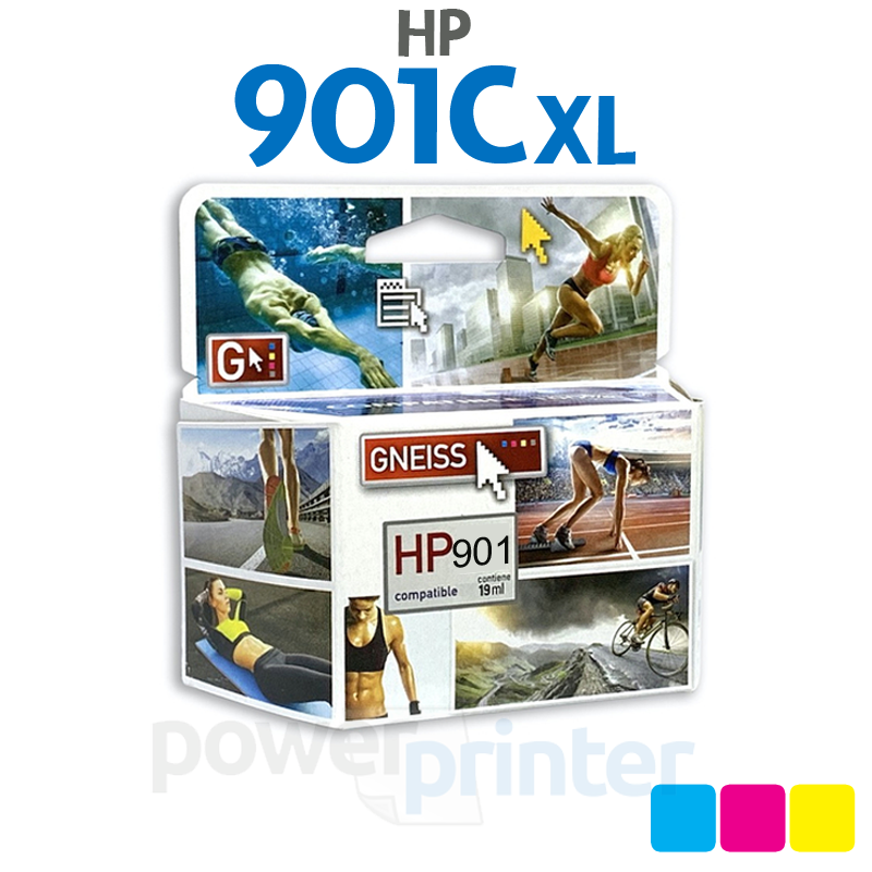 Cartucho de Tinta HP 901CXL (CC656AB) color alternativo GNEISS