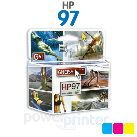 Cartucho de Tinta HP 97 (C9363W) color alternativo GNEISS
