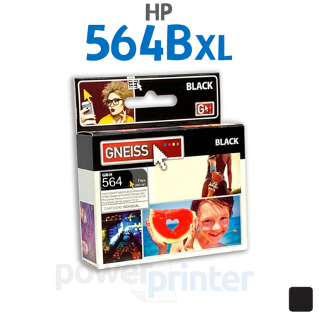 Cartucho de Tinta HP 564B XL (CN684WN) negro alternativo GNEISS