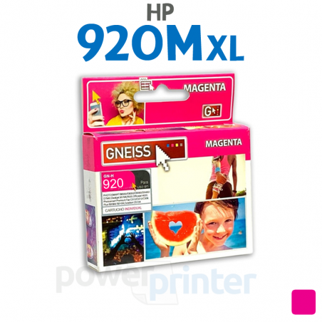 Cartucho de Tinta HP 920M XL (CD973AL) magenta alternativo GNEISS