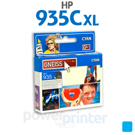 Cartucho de Tinta HP 935C XL (C2P24AL) cian alternativo GNEISS