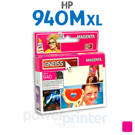 Cartucho de Tinta HP 940M XL (C4908AL) magenta alternativo GNEISS