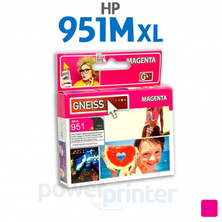 Cartucho de Tinta HP 951M XL (CB047AB) magenta alternativo GNEISS