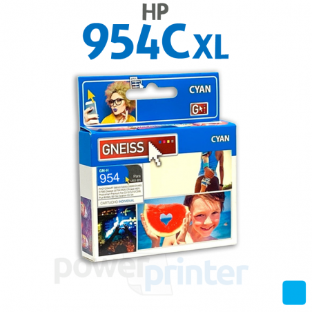 Cartucho de Tinta HP 954C XL (L0S62AB) cian alternativo GNEISS