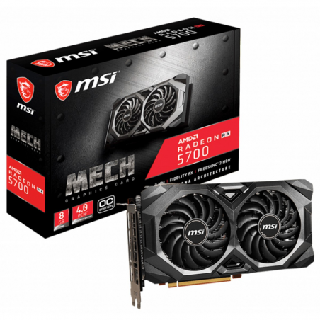 Placa de Video MSI Radeon RX 5700 MECH OC 8GB GDDR6