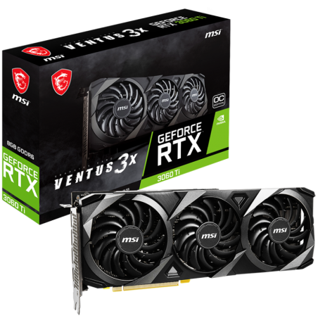 Placa de Video MSI GeForce RTX™ 3060 Ti VENTUS 3X 8G OC LHR