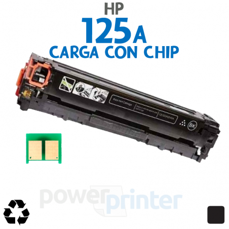 Carga de Tóner HP 125A B (CB540A) negro