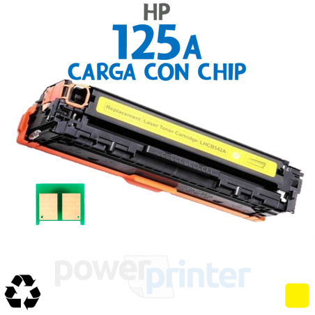 Carga de Tóner HP 125A Y (CB542A) amarillo