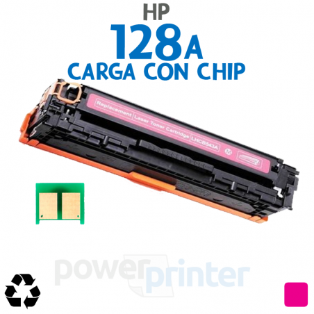 Carga de Tóner HP 128A M (CE323A) magenta