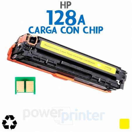 Carga de Tóner HP 128A Y (CE322A) amarillo