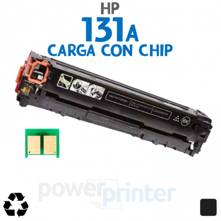 Carga de Tóner HP 131A B (CF210A) negro