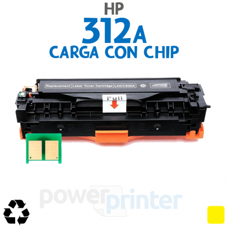 Carga de Tóner HP 312A Y (CF382A) amarillo