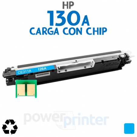 Carga de Tóner HP 130AC (CF351A) cian