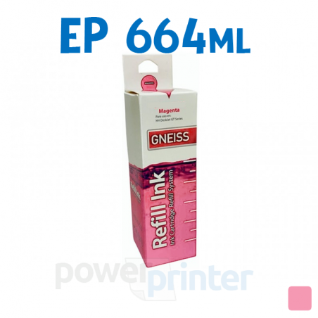 Botella de tinta Epson 664ML (T664620) magenta claro alternativa GNEISS