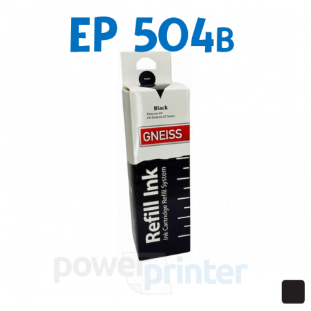 Botella de tinta Epson 504B (T504120) negra alternativa GNEISS