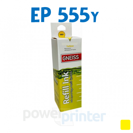 Botella de tinta Epson 555Y (T555420) amarillo alternativa GNEISS