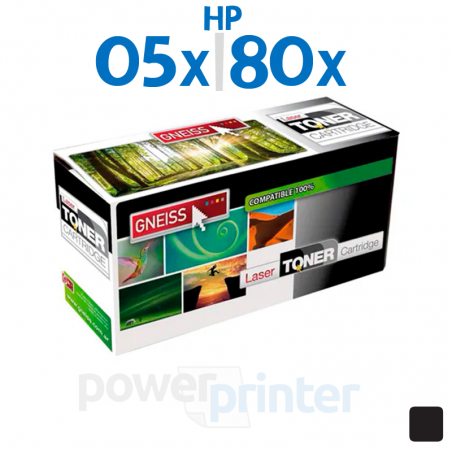 Tóner HP 05X|80X (CE505X|CF280X) negro alternativo GNEISS
