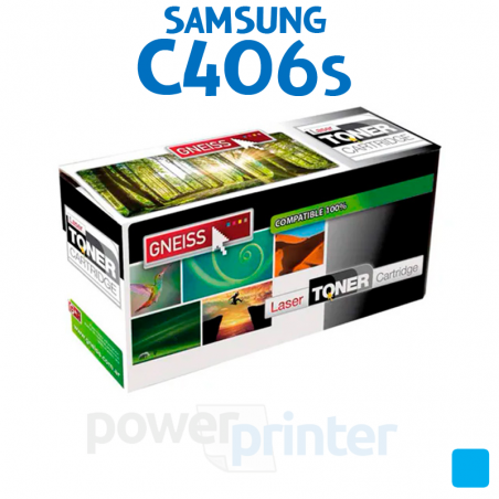 Tóner Samsung 406C (CLT-C406S) cian alternativo GNEISS